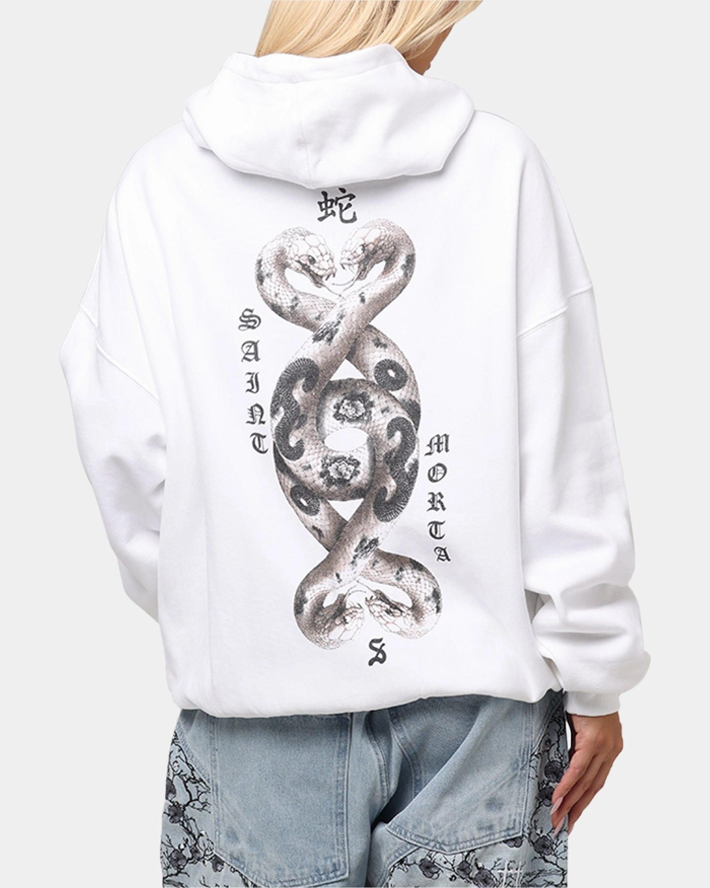 WrinkleResistant Saint Morta Entanglement Hoodie White