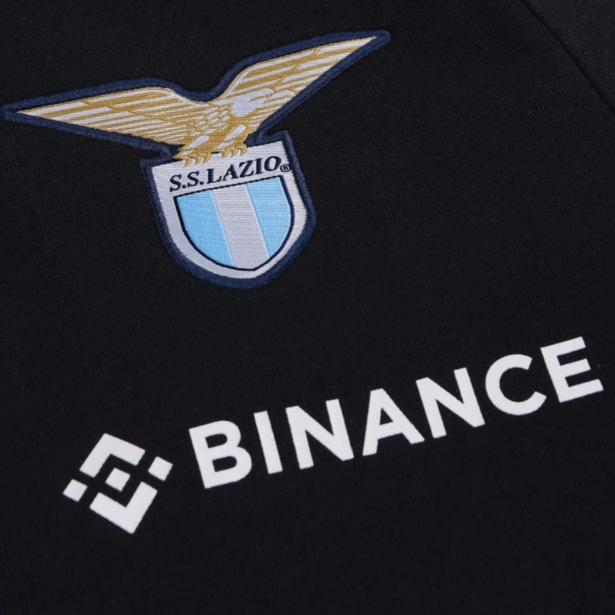 SS Lazio hooded cotton presentation tracksuit 2022/23 black - Mizuno hook-and-loop closure Rugged Design