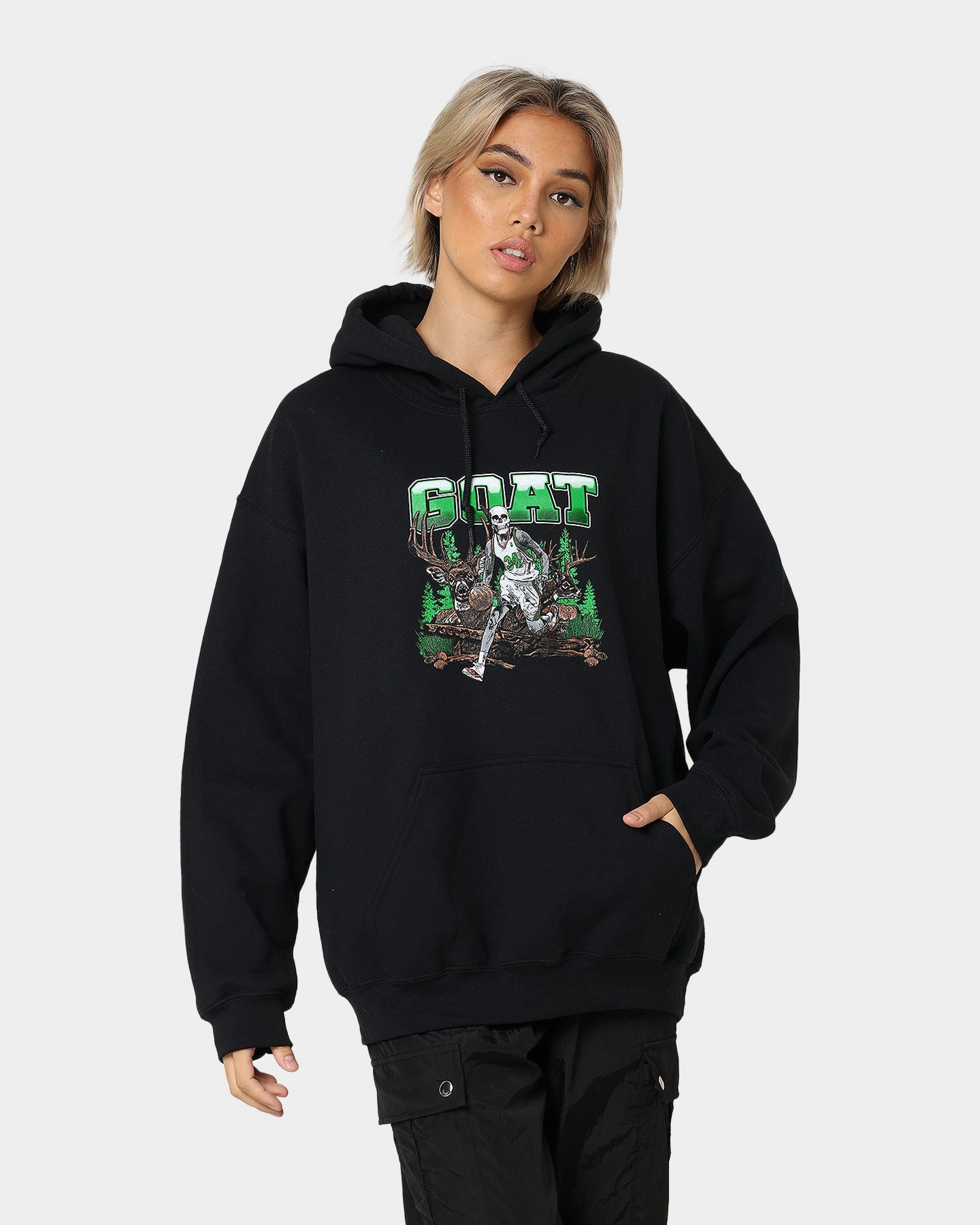 Goat Crew Buck Hunter Hoodie Black LaserCut Ventilation Zones