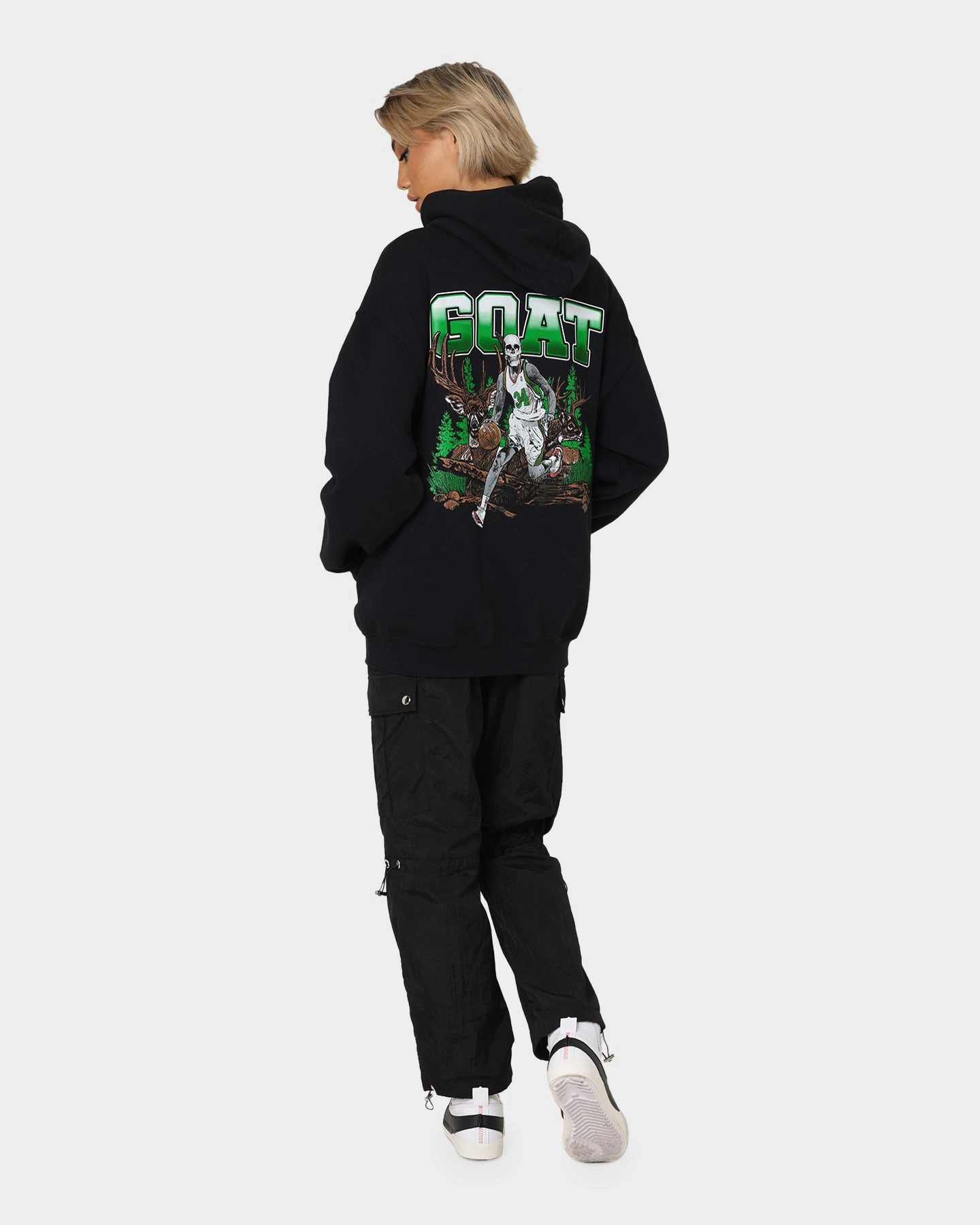 Goat Crew Buck Hunter Hoodie Black morning Cologne