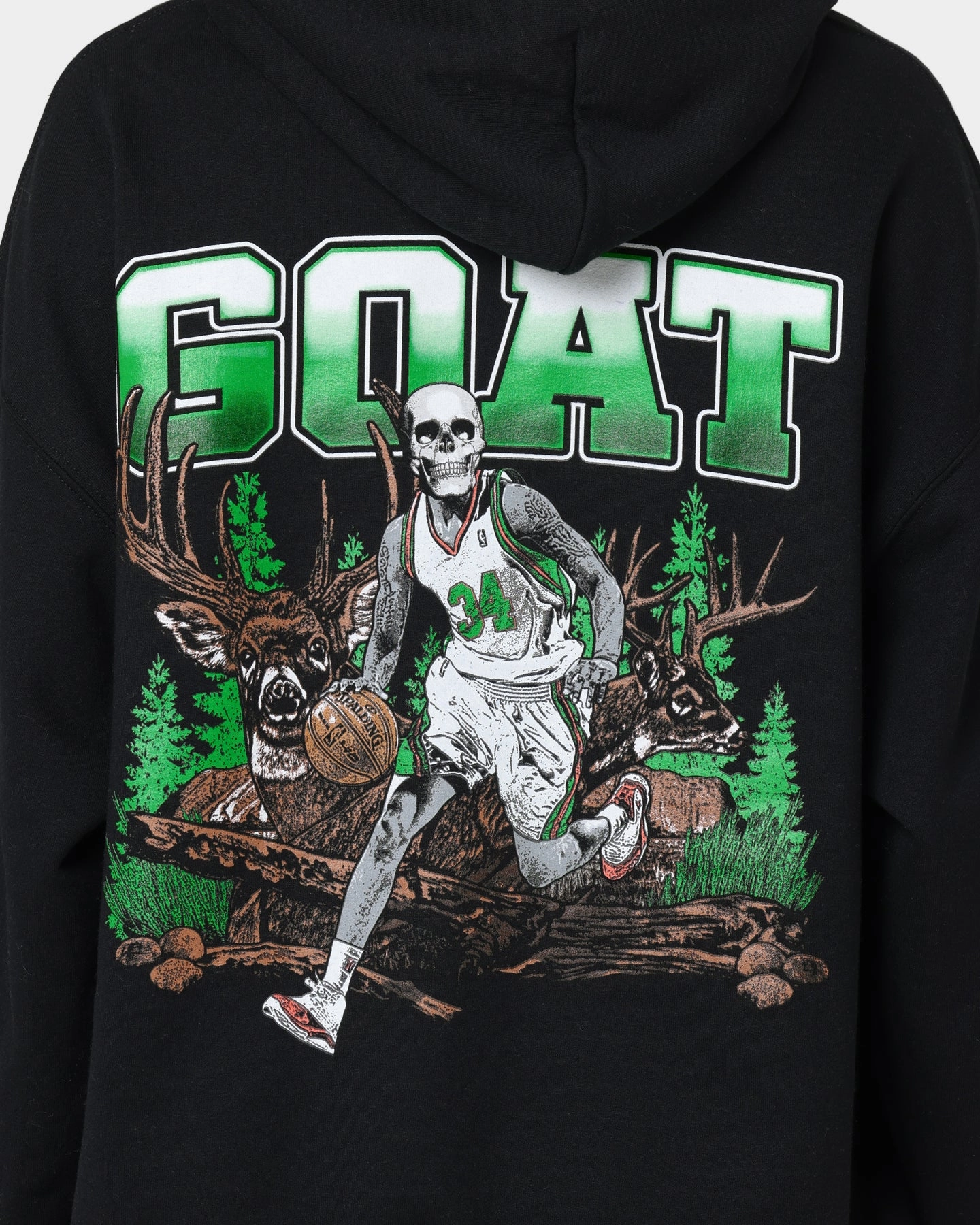 Evaluation Oil Goat Crew Buck Hunter Hoodie Black