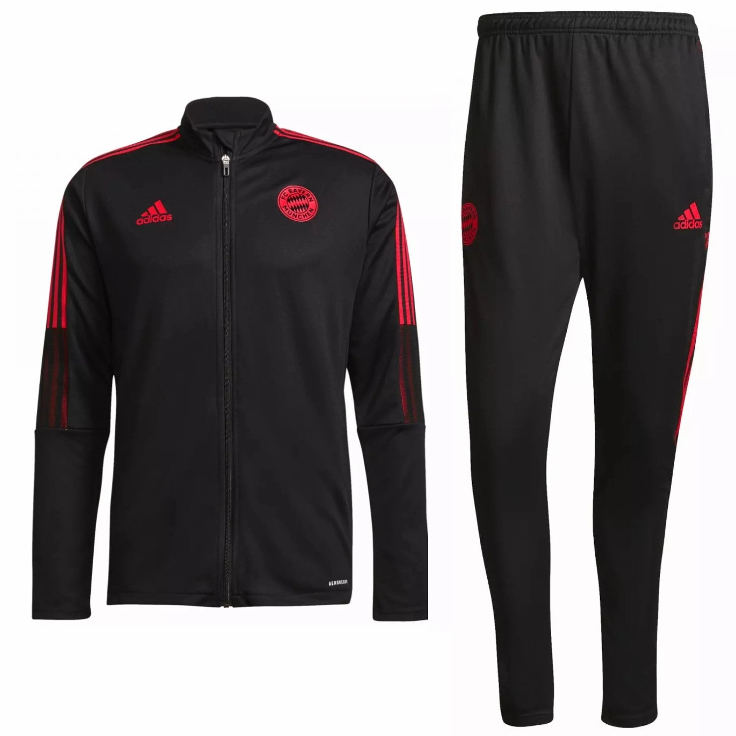 Compression Molded EVA Bayern Munich black training bench Soccer tracksuit 2021/22 - Adidas