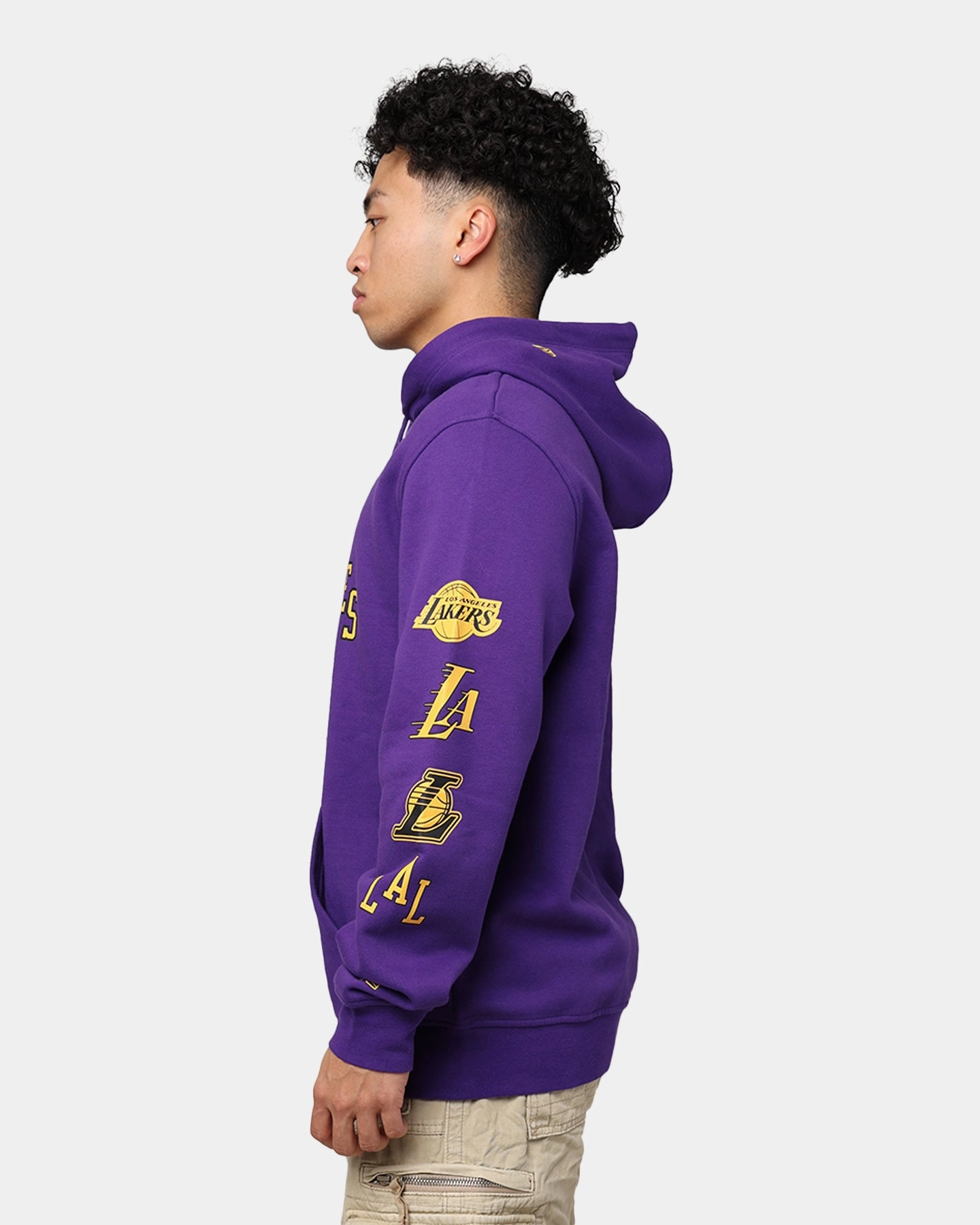 New Era Los Angeles Lakers NBA 2023 Hoodie Purple Odor Resistant Fabric