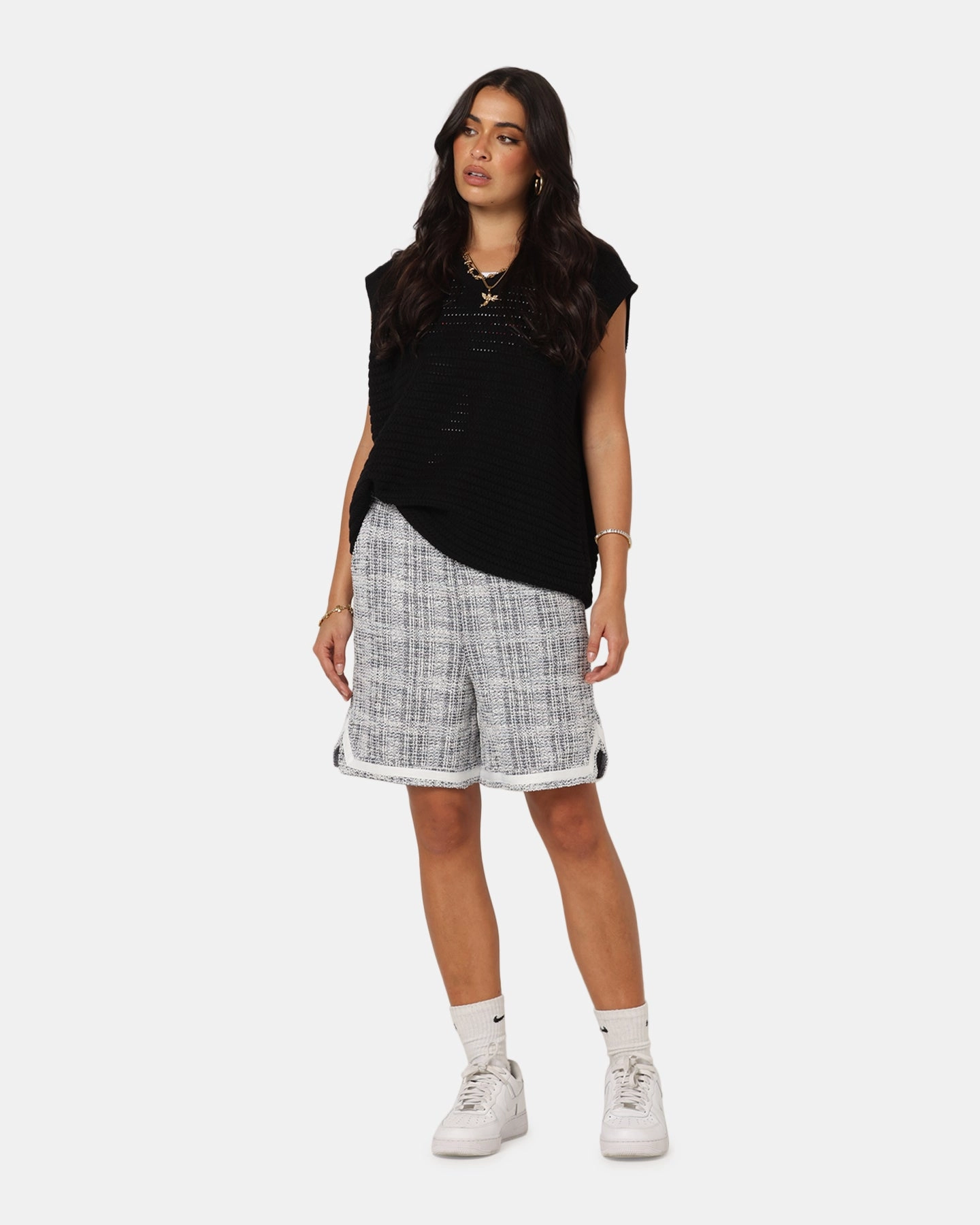 XXIII Textured Ball Shorts Navy/Cream Teflon Coated Finish