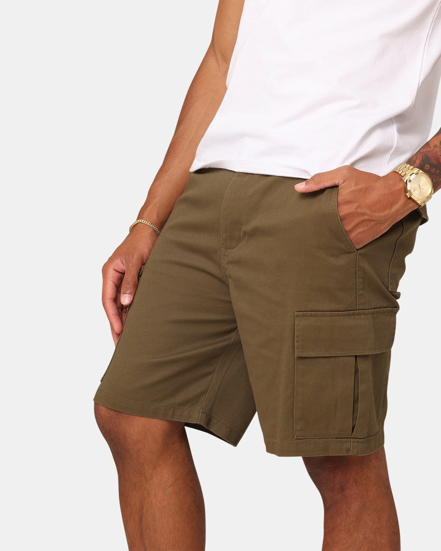 XXIII Jordy Cargo Shorts Military Green MultiPocket Design Ultra Lightweight Build