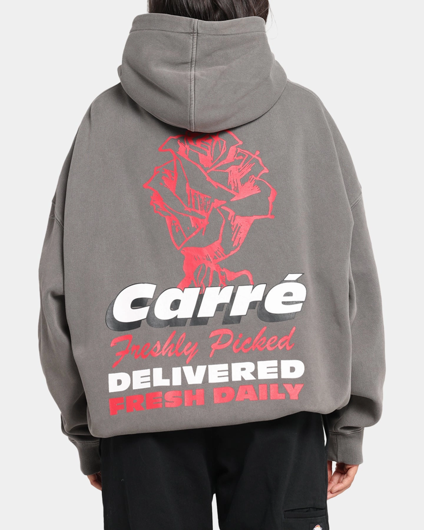 Carre Freshly Picked Hoodie Washed Charcoal Ivy League style