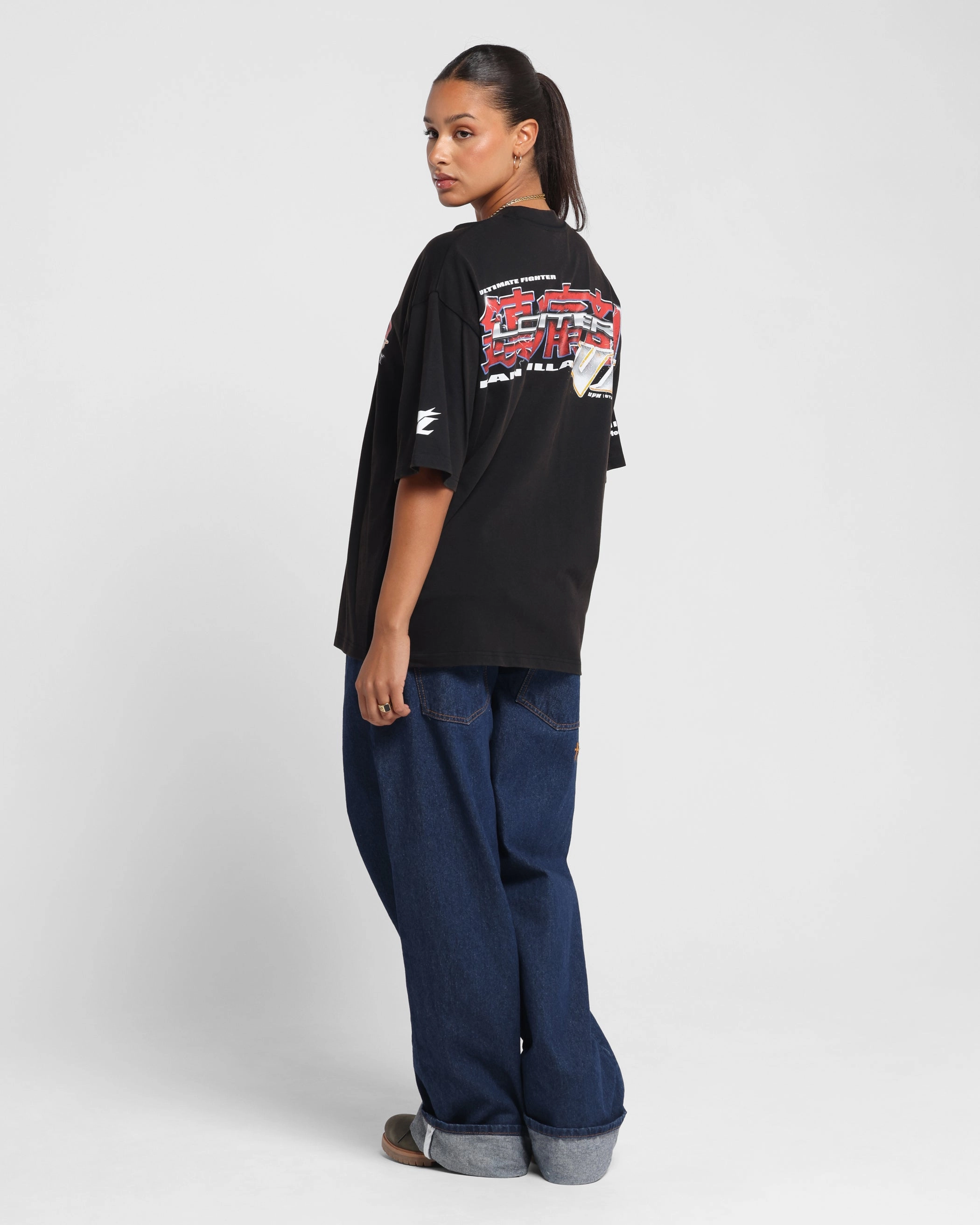 Chill Comfort Animal print wildness Loiter Fighter Vintage T-Shirt Vintage Black