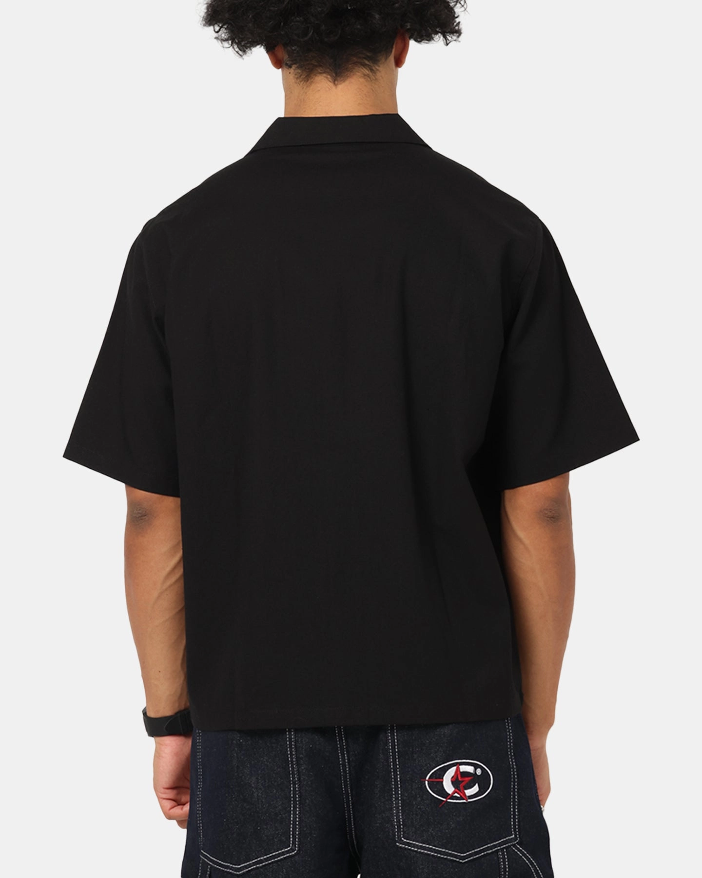 decorative element Carre Hand Picked Button Up Shirt Black