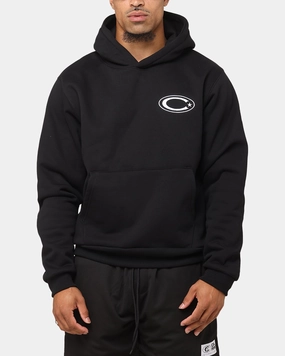 Carre Graffiti Hoodie Black Elasticated Waistband Lightweight Feel