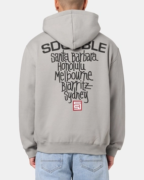 S Double Cities Zip Through Hoodie Stone Formal Occasion