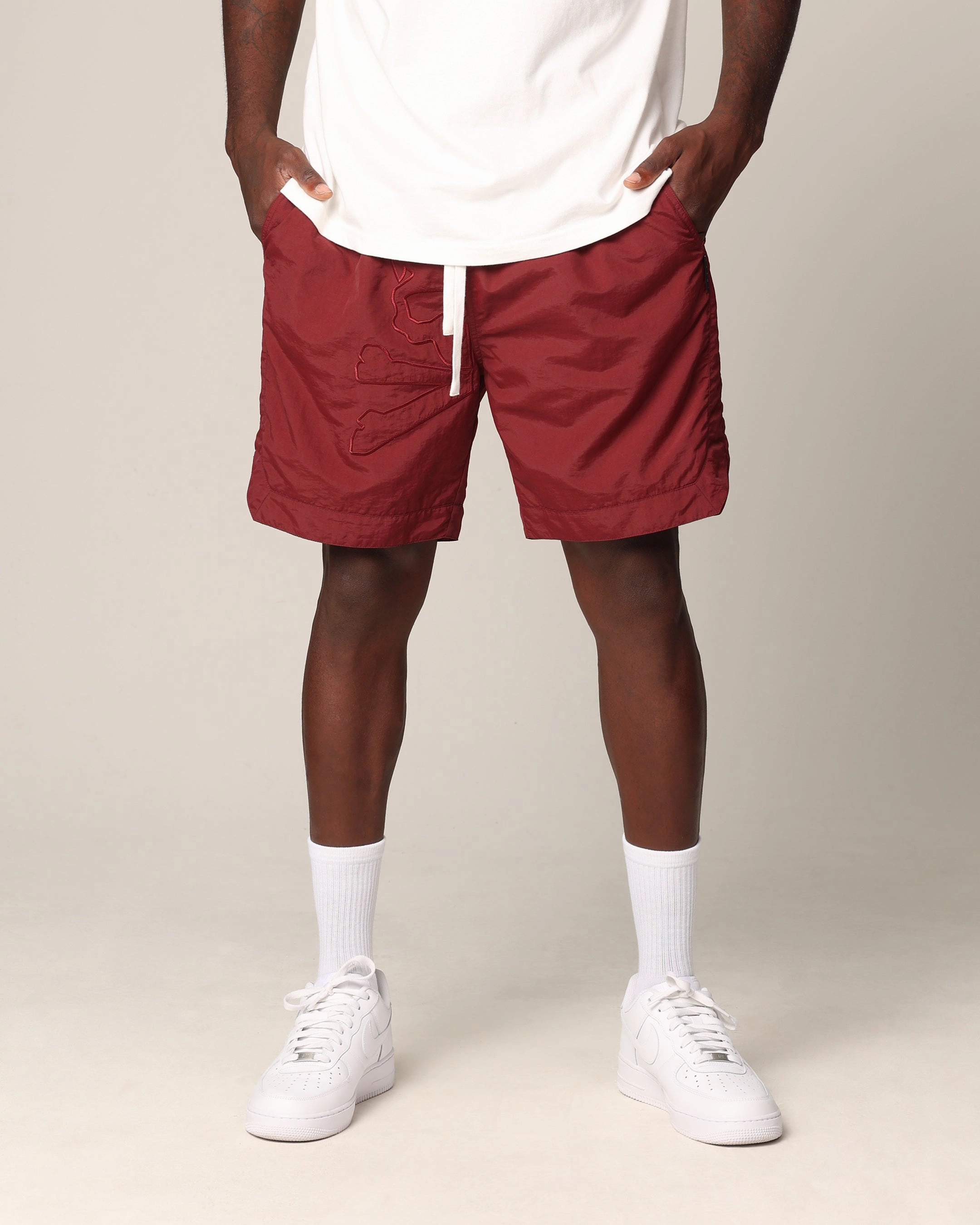 Exclusive item Saint Morta Hellfire Shorts Lava