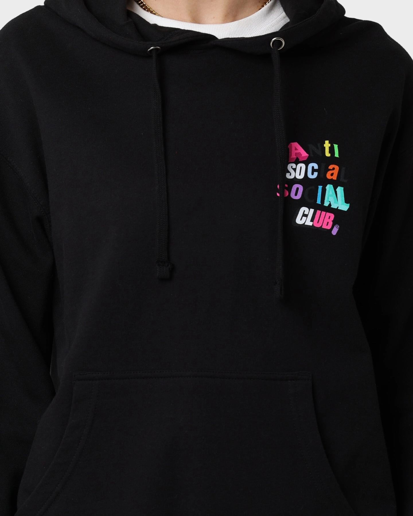 Pin Heat Resistant Layer Anti Social Social Club The Real Me Hoodie Black
