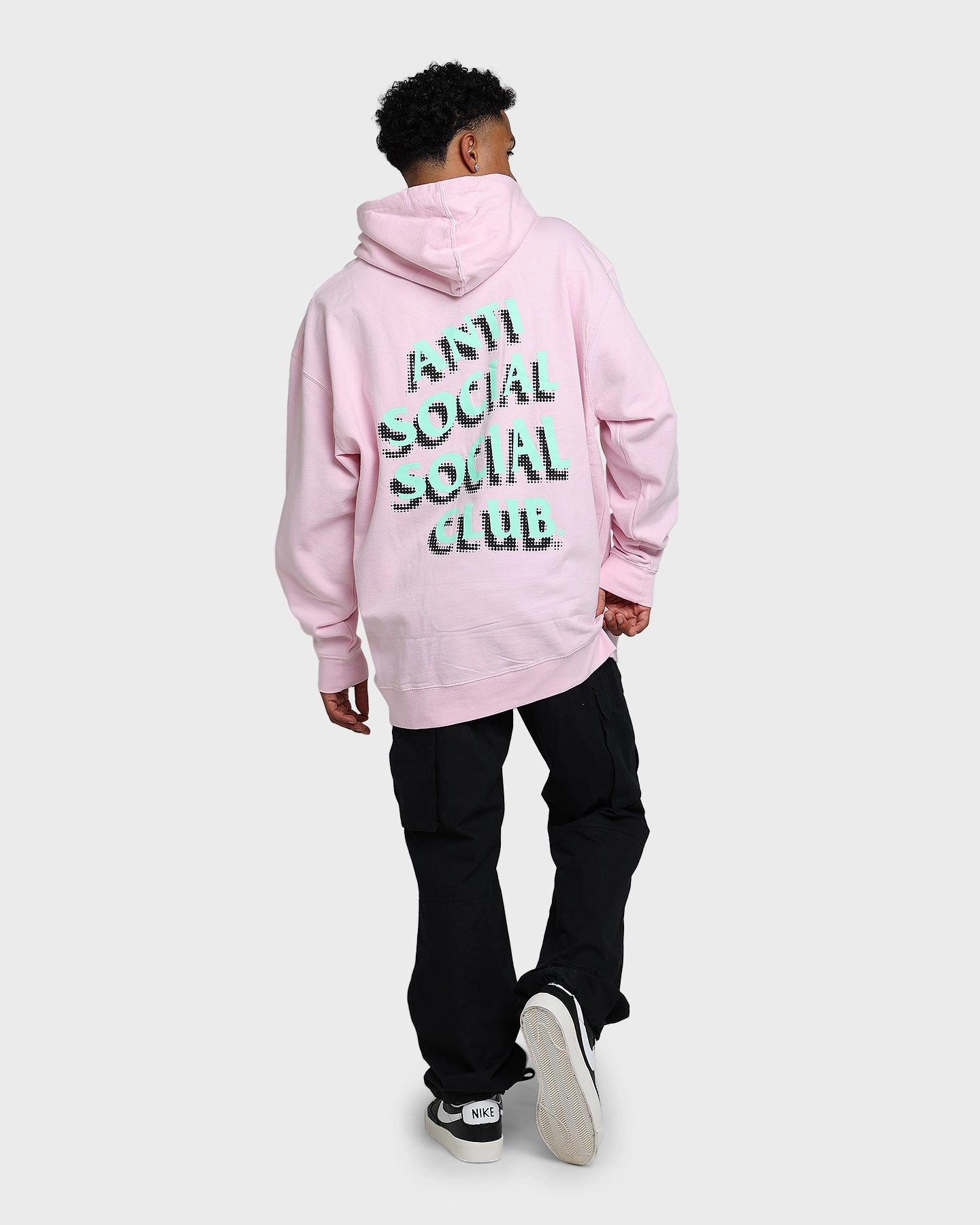 Anti Social Social Club Toned Down Hoodie Pink Debit