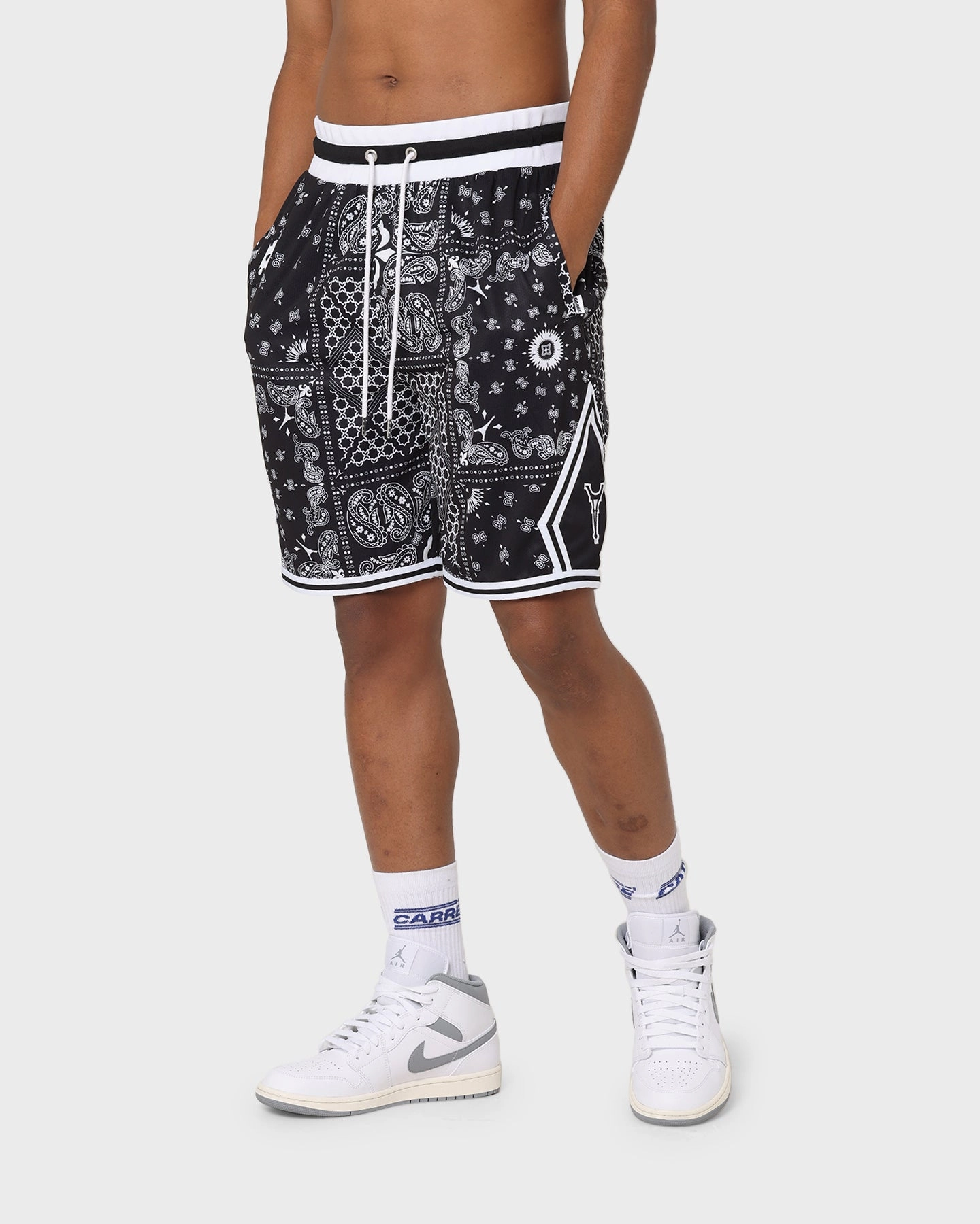 Carre Bandana Ultra Ball Shorts Black striped shorts Summer Wardrobe