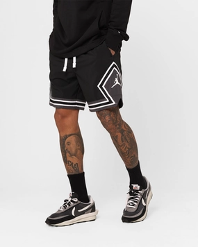Jordan Dri-FIT Sport Woven Diamond Shorts Black/White/Dark Shadow men's fashion