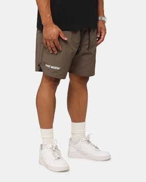 Gym apparel Saint Morta Official Nylon Shorts Dark Brown