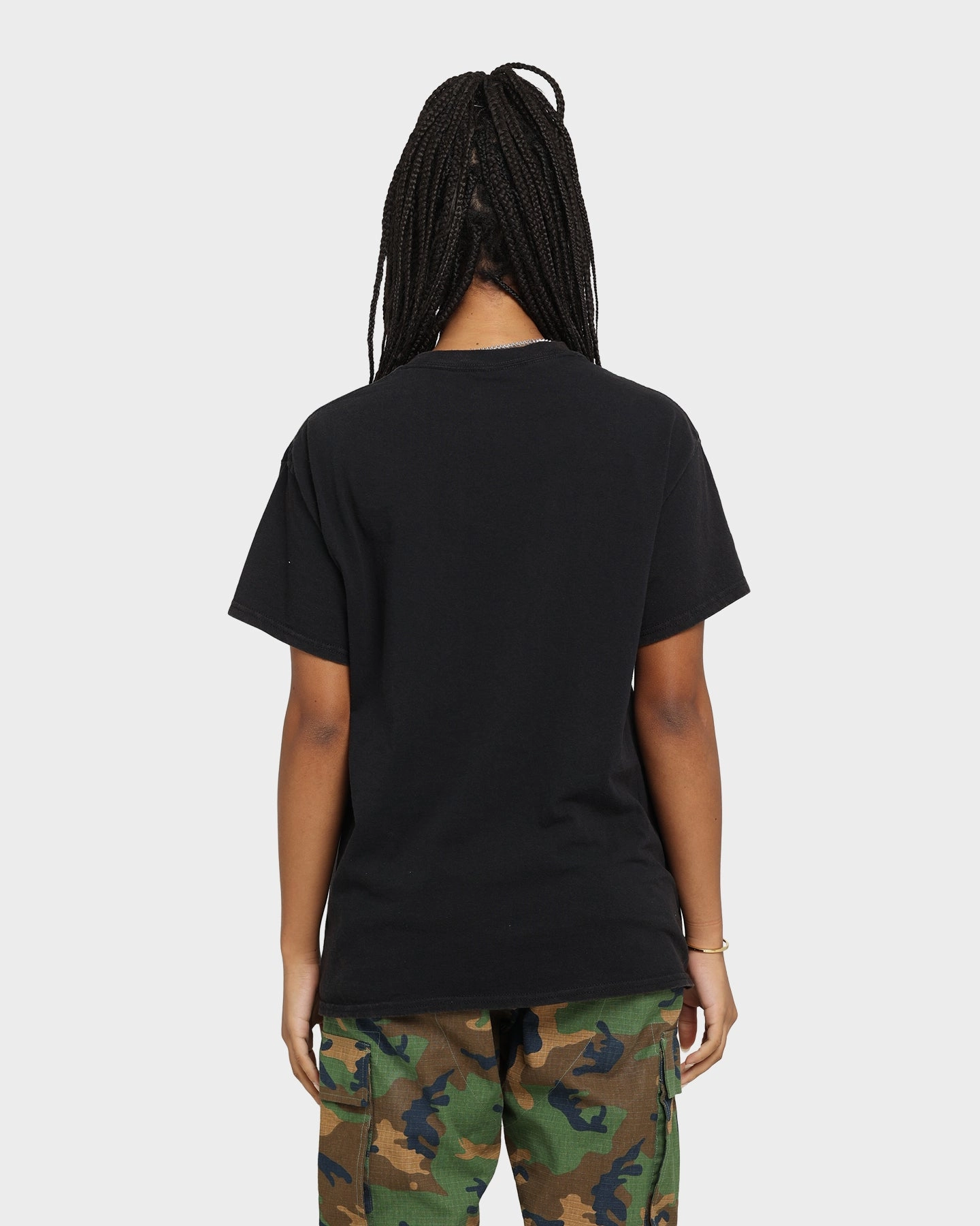 Goat Crew Los Angeles Angels Vintage T-Shirt Black Wash Layered Collar