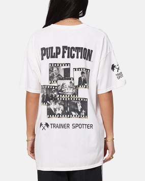 Pulp Fiction Montage T-Shirt White Vintage soft fit Urban Look