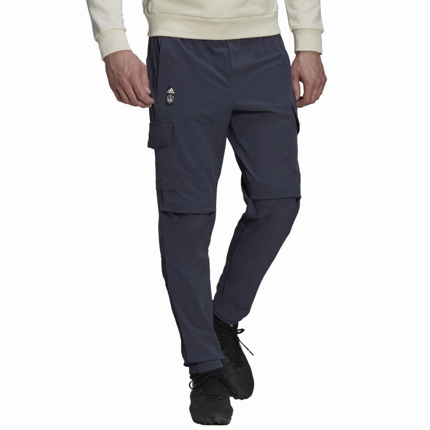 LA Galaxy casual Travel hooded presentation tracksuit 2022 - Adidas DoubleStitched Durability