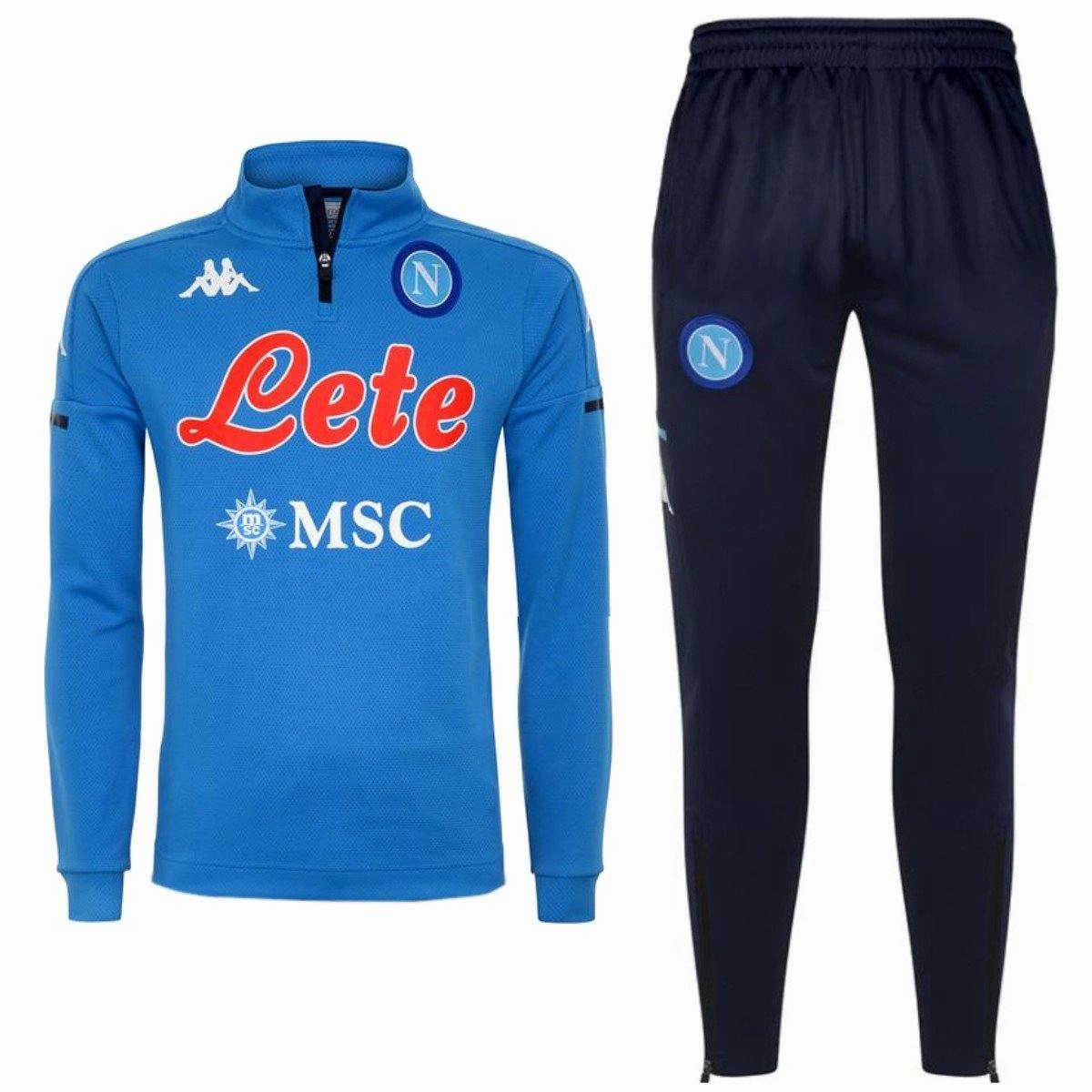 SSC Napoli training technical Soccer tracksuit 2020/21 - Kappa Soft to touch ring venue