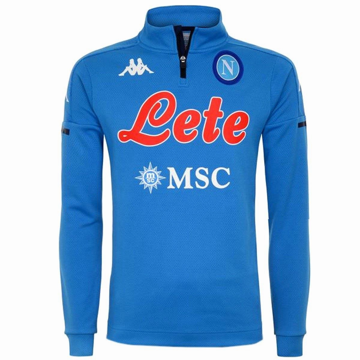 mask venue Sport Style SSC Napoli training technical Soccer tracksuit 2020/21 - Kappa