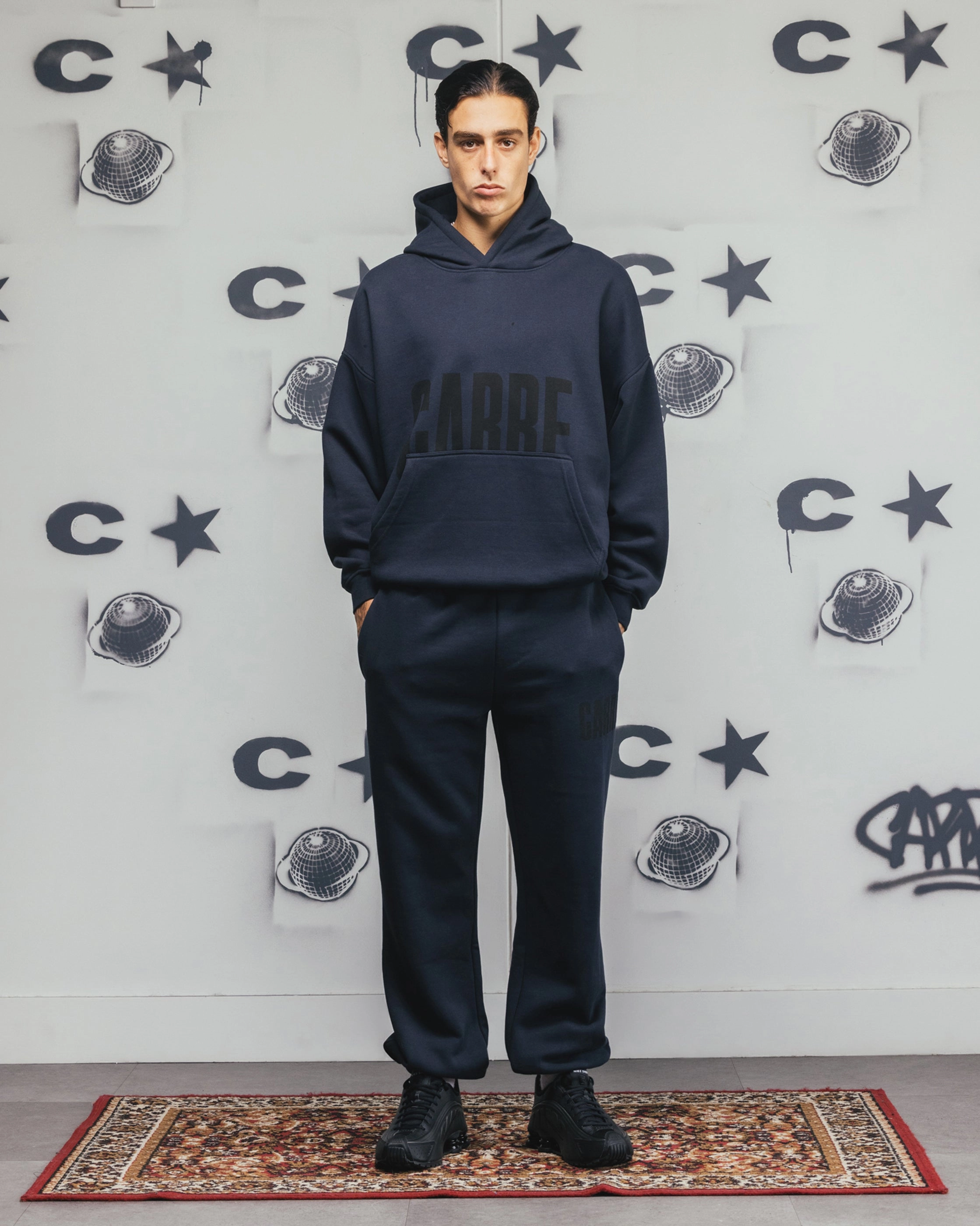 Carre Premium Essentials Track Pant Steel/Black AntiPilling