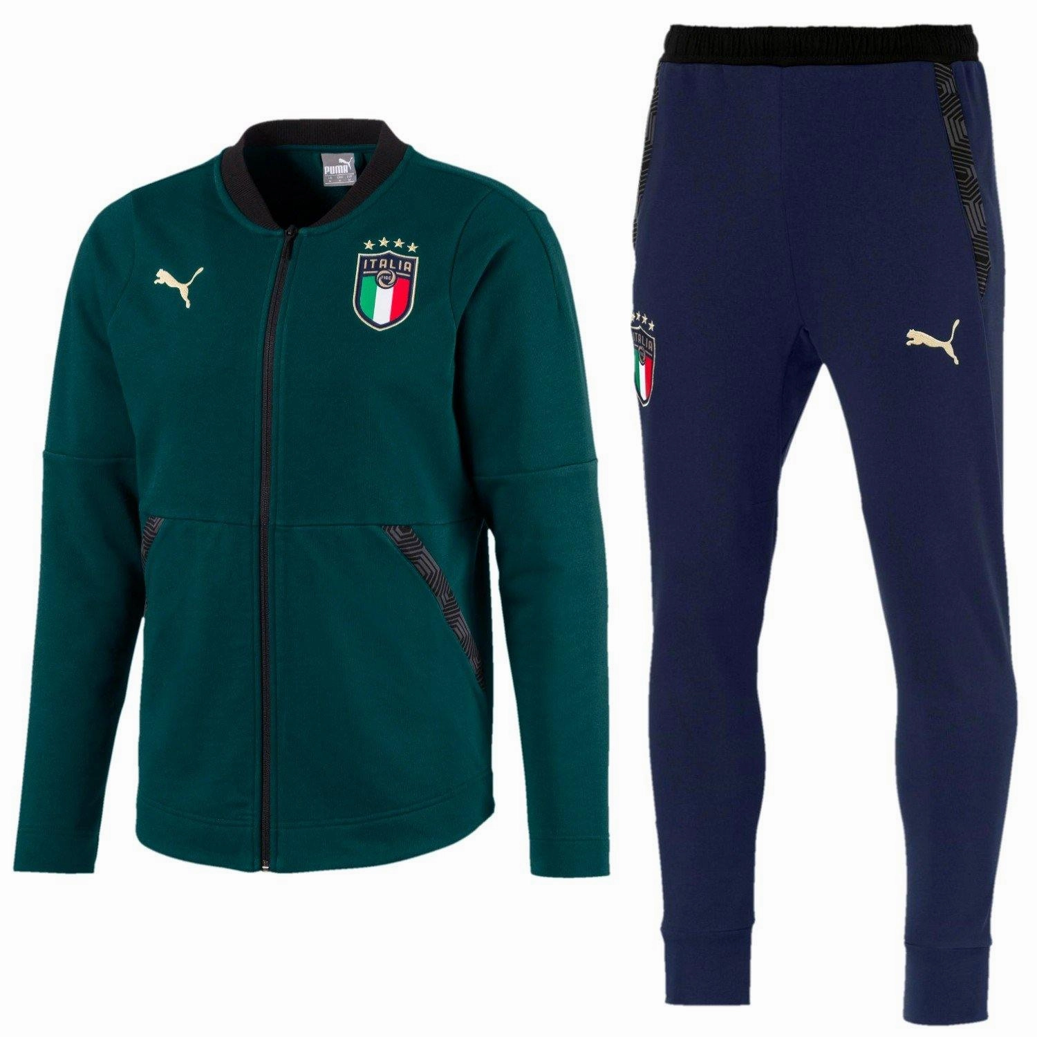 Kids - Italy green Casual presentation tracksuit 2019/20 - Puma Compression Fit Windproof Barrier Layer