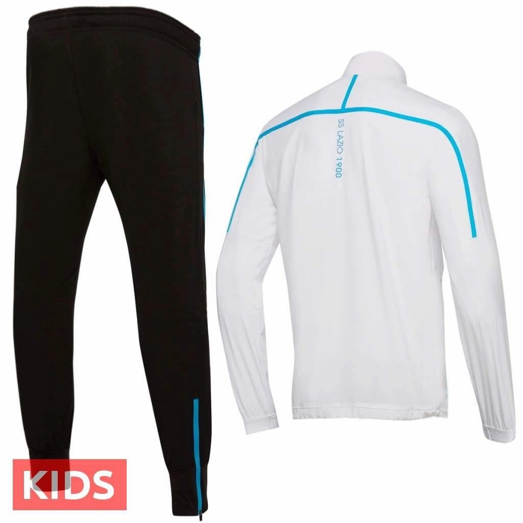 clean energy Kids - SS Lazio training presentation soccer tracksuit 2018/19 - Macron