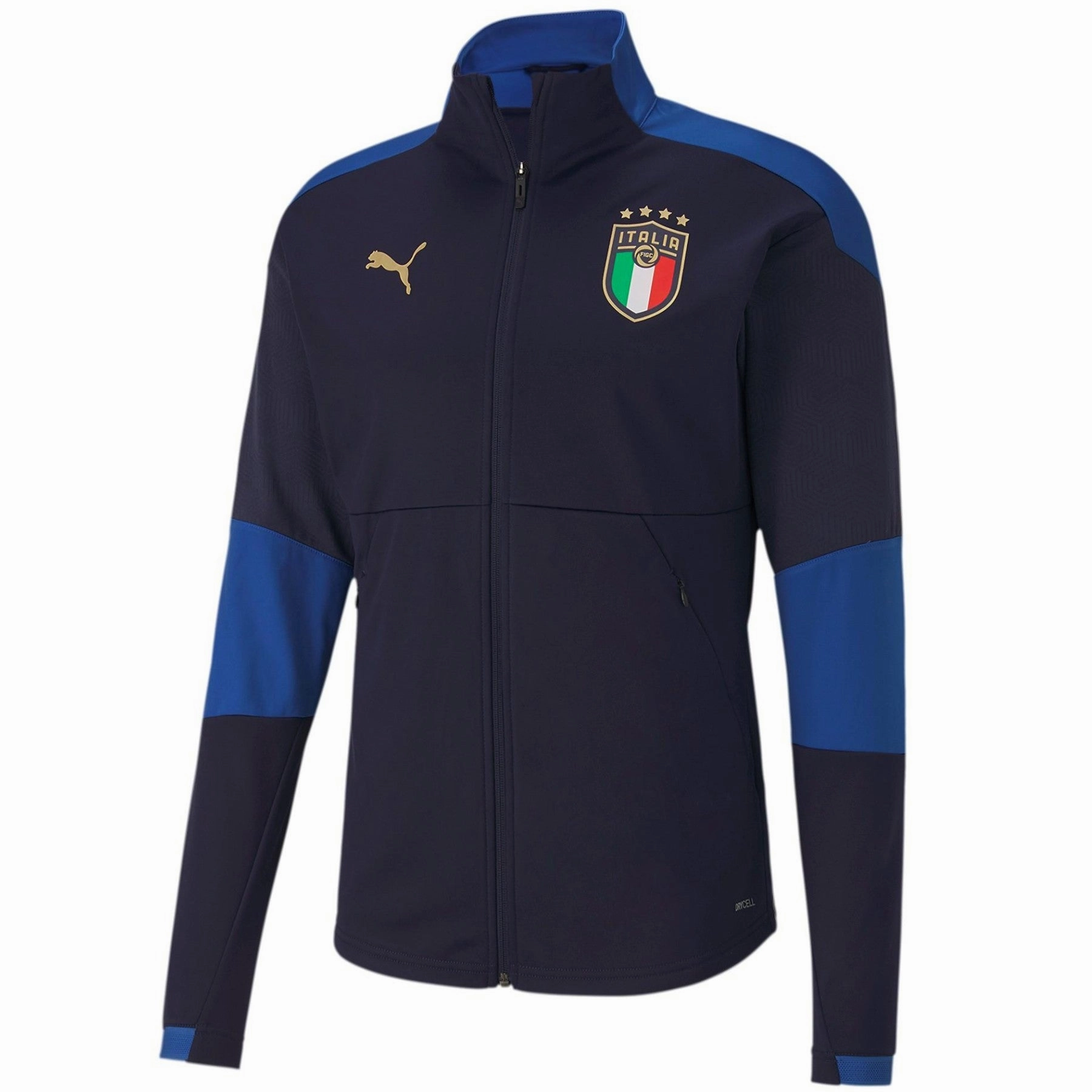 pattern venue Italy national team navy training Soccer tracksuit 2020/21 - Puma