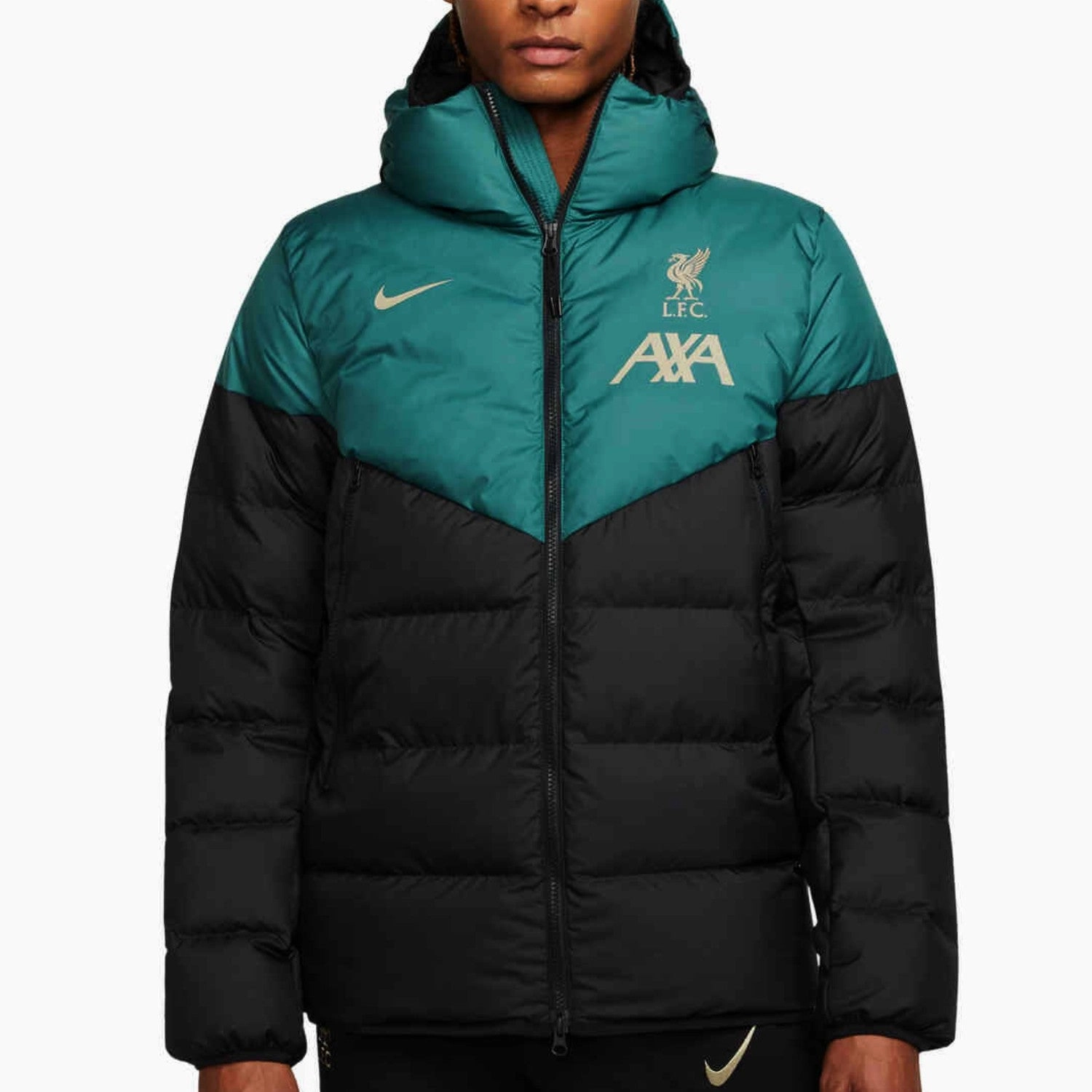 Minimal Bounce Design HighCompression Liverpool FC soccer training down padded jacket 2022 - Nike