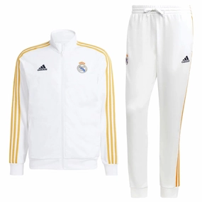 Real Madrid white Casual 3S presentation tracksuit 2023/24 - Adidas Biodegradable