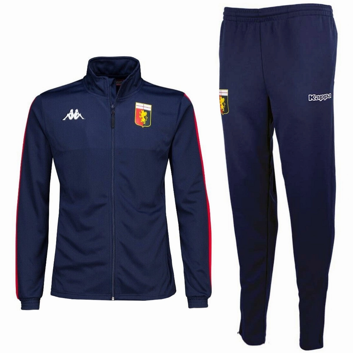 Genoa CFC blue training presentation soccer tracksuit 2022 - Kappa Wear-resistant trade show