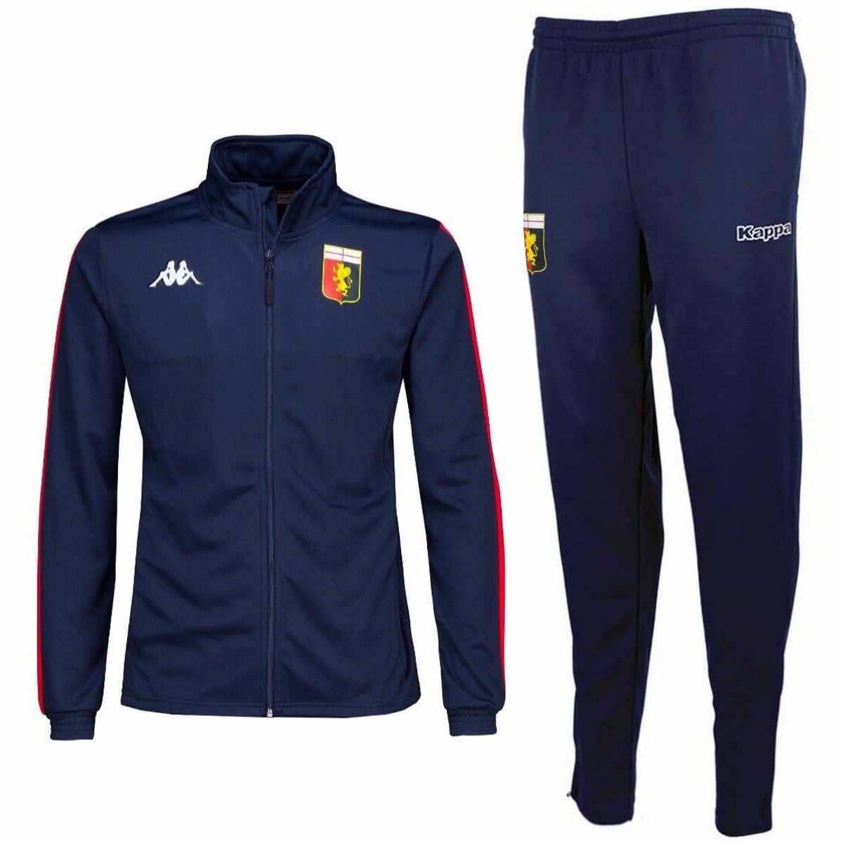 Limited Edition flare fit Genoa CFC blue training presentation soccer tracksuit 2022 - Kappa