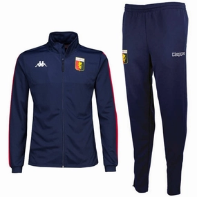 Limited Edition flare fit Genoa CFC blue training presentation soccer tracksuit 2022 - Kappa