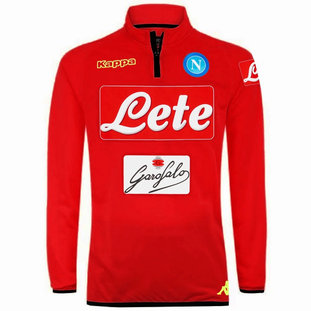 SSC Napoli red/black training technical tracksuit 2018/19 - Kappa Attitude
