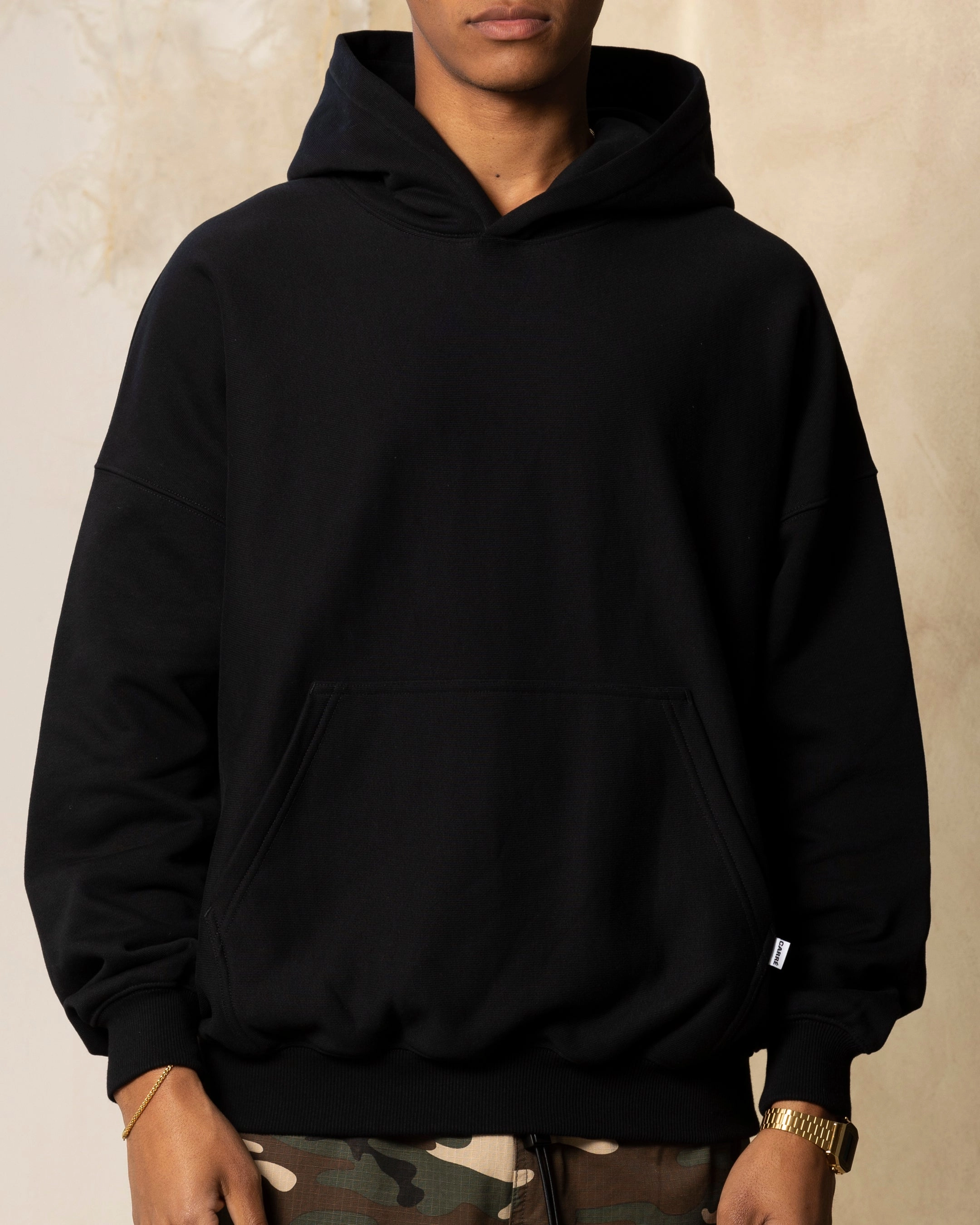 Consciousness Carre Arch Oversized Hoodie Black/Black