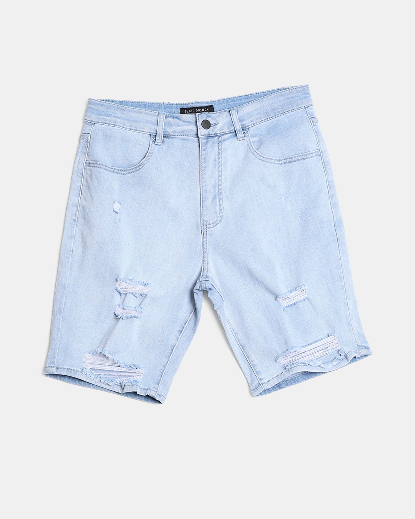 Summer Vibes Saint Morta Thrashed Shorts Pale Blue