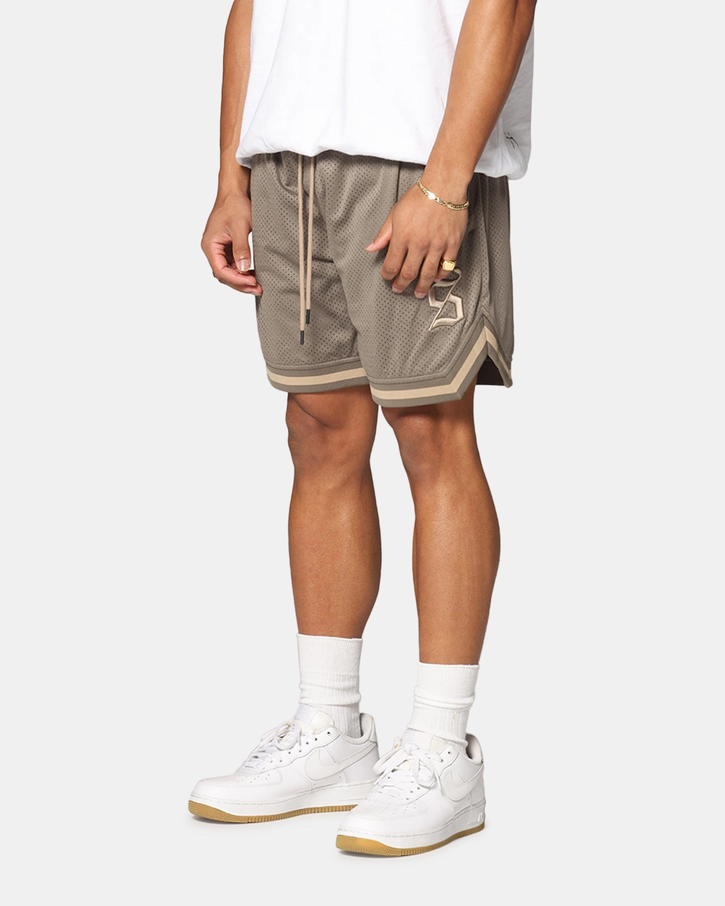 Retro Style Saint Morta Envogue Allstar Basketball Shorts Dark Brown