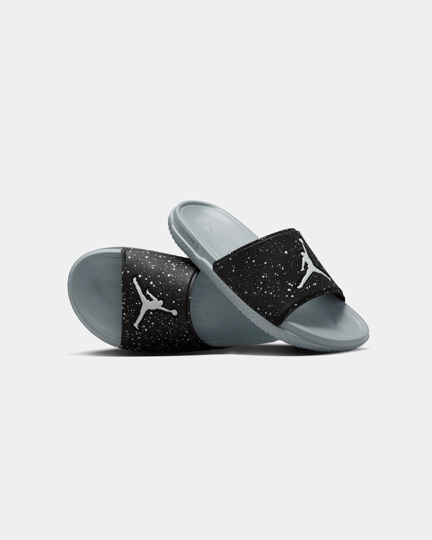 Elastic Waistband Design low - rise Jordan Jumpman Slides Black/White