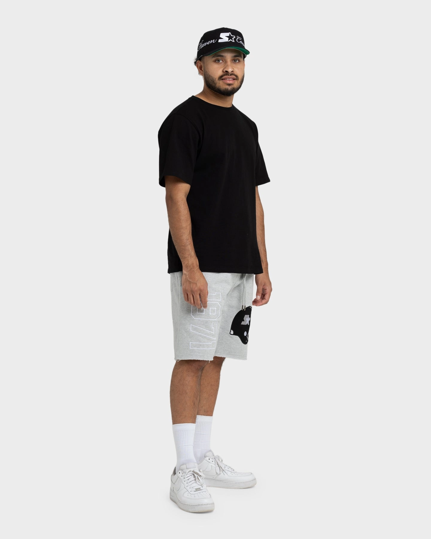 vest Starter Football Track Shorts Grey Marle