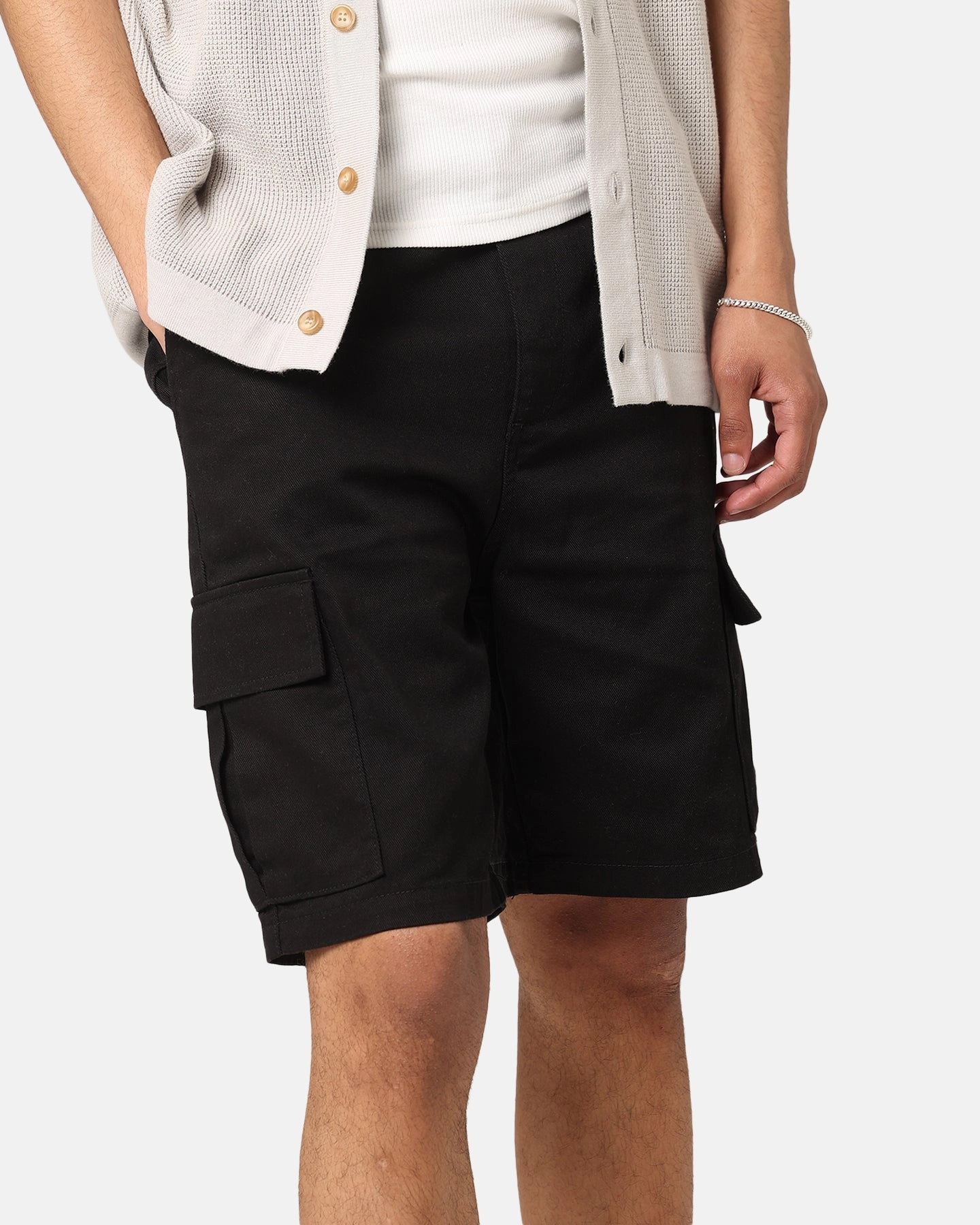 XXIII Jordy Cargo Shorts Black Moisture Wicking Lining