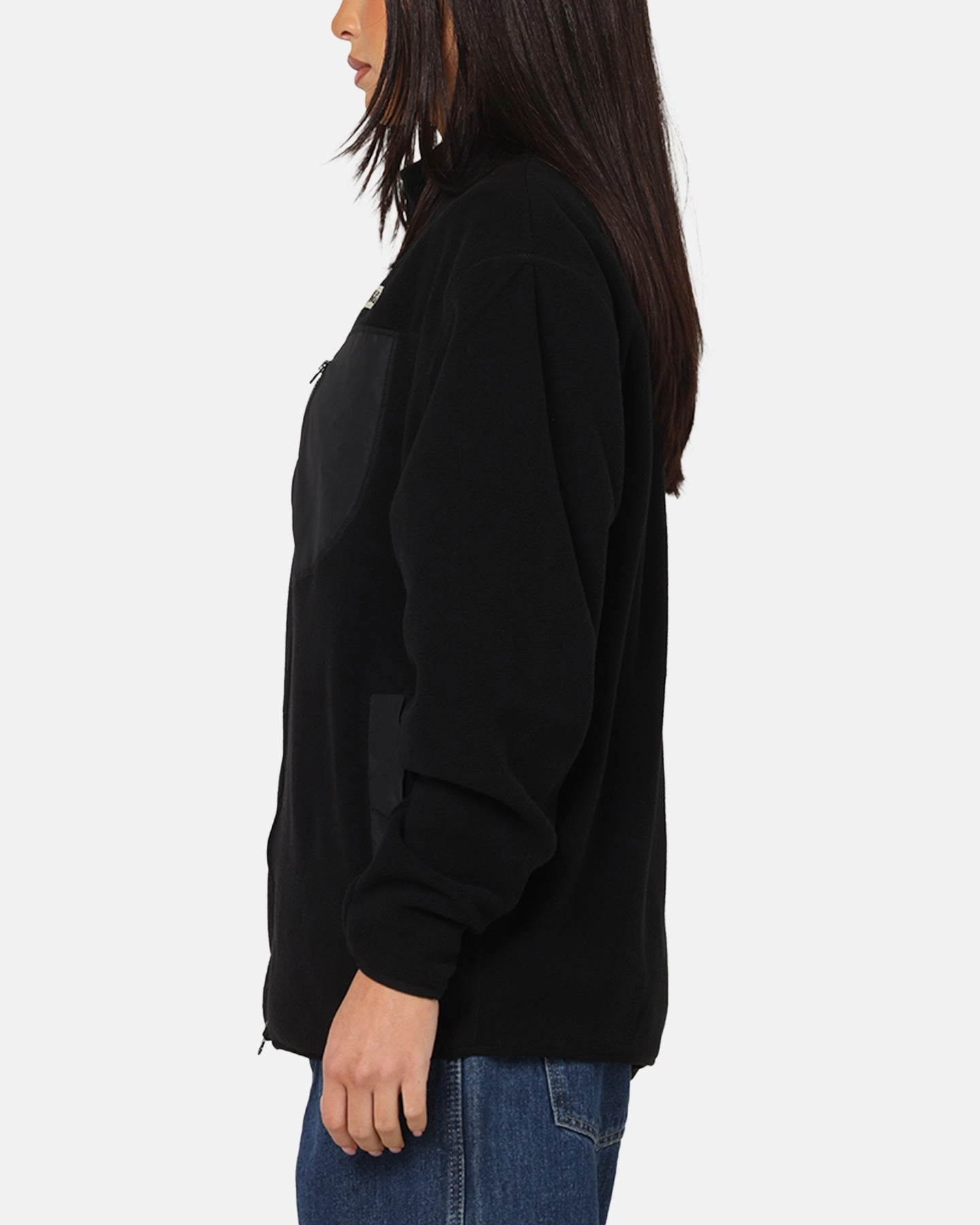 Procedure Faux Fur S Double Polar Fleece Jacket Black