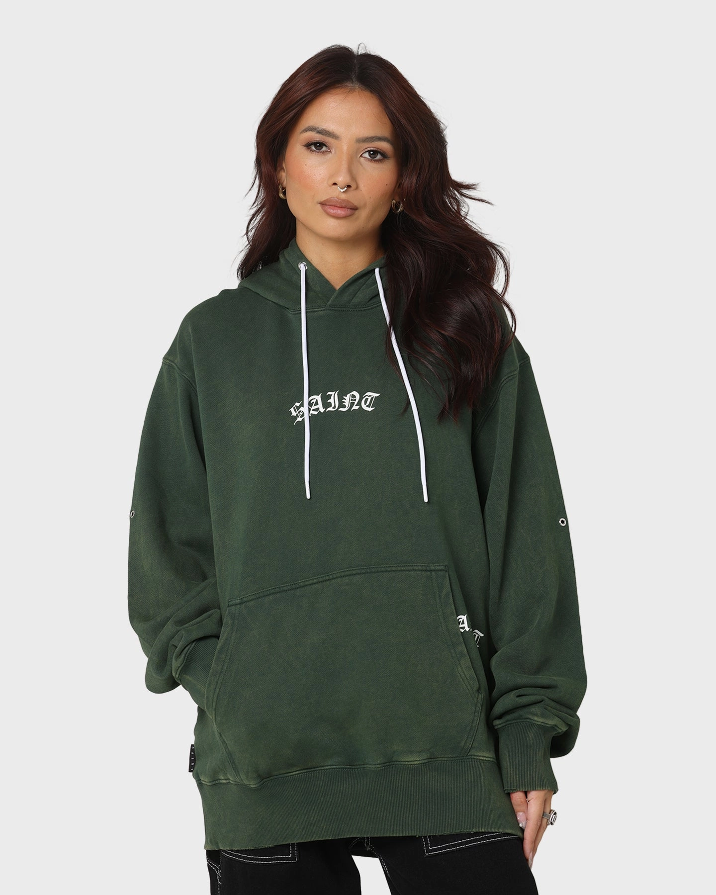 heirloom Thank Saint Morta Day Of The Dead Hoodie Dark Green