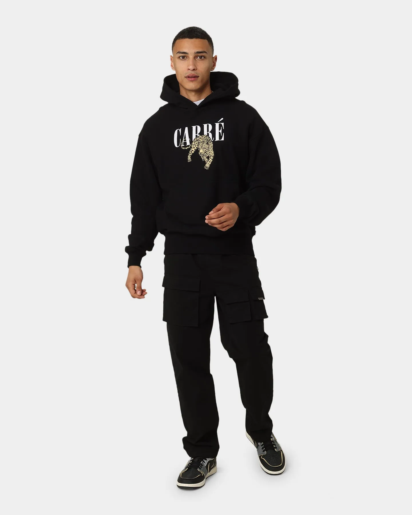 Carr?? Leo Oversized Hoodie Black LowProfile Seam Design