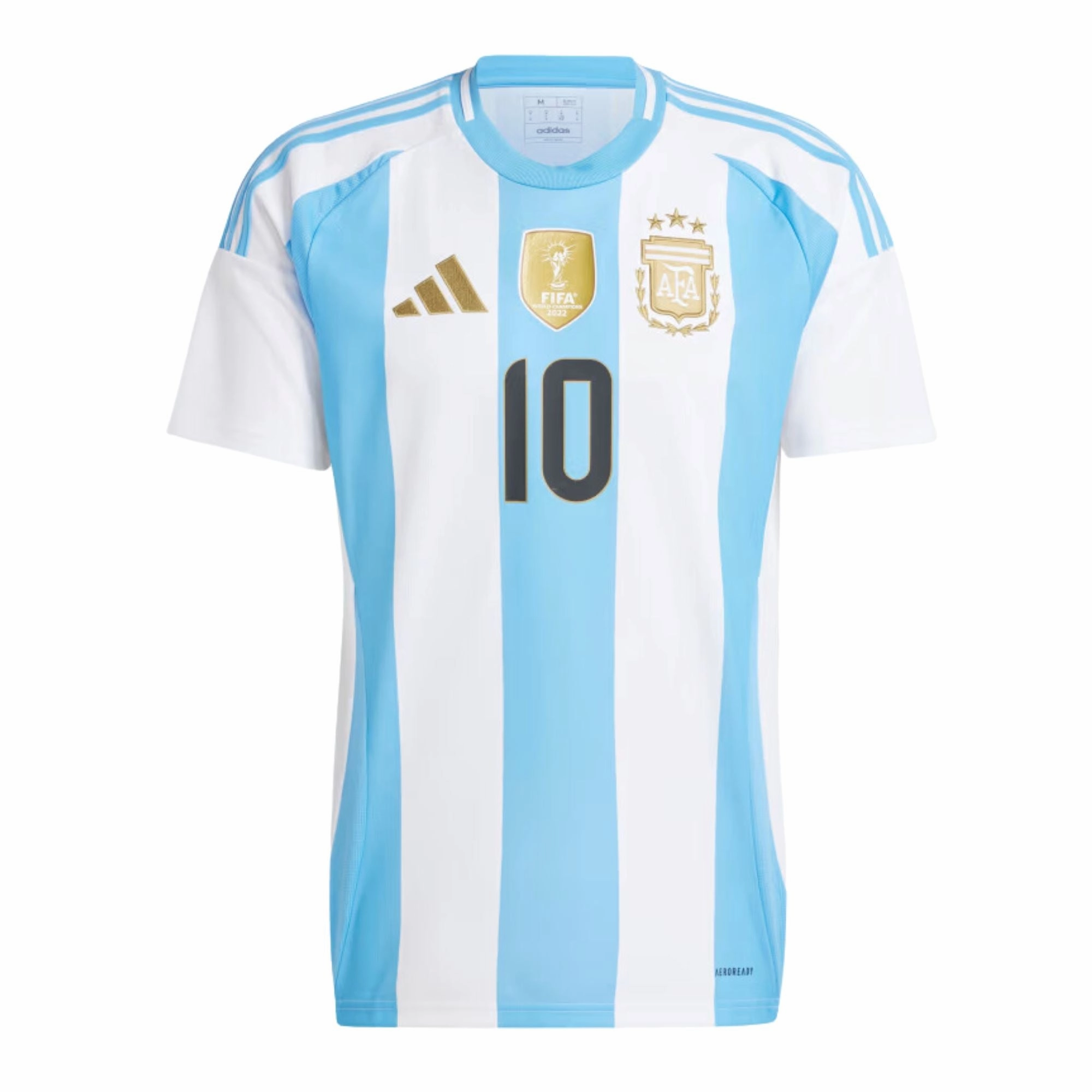 Argentina Home Messi 10 Jersey 24/25 Vented Back Performance Driven Design