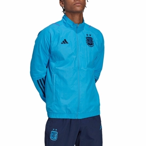 SeamlessConstruction Argentina light blue training presentation Soccer tracksuit 2022 - Adidas