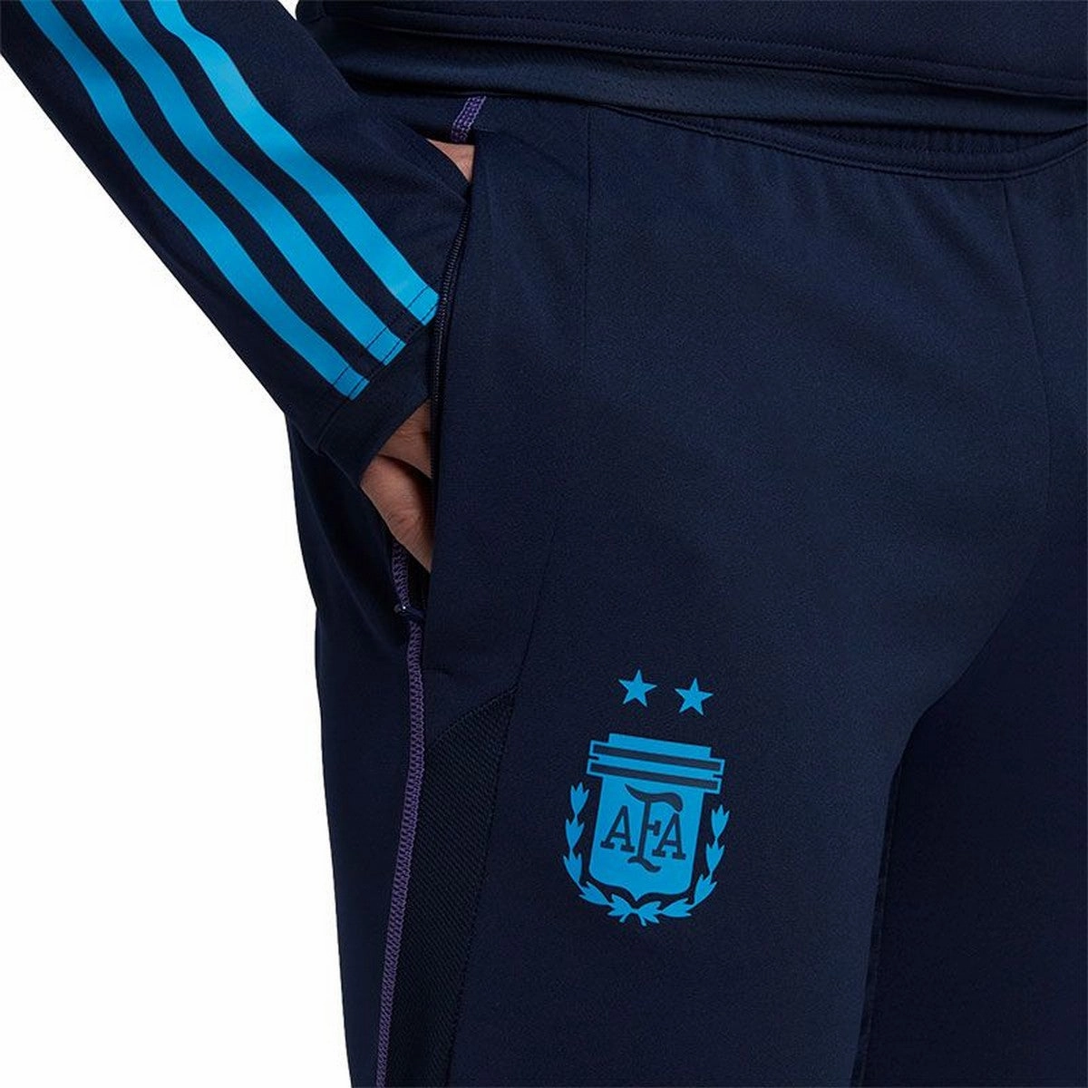QuickRecovery Stretch Material Argentina training technical Soccer pants 2022/23 navy - Adidas