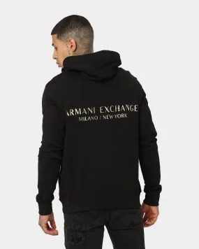 Armani Exchange Felpa Hoodie Black Neutral