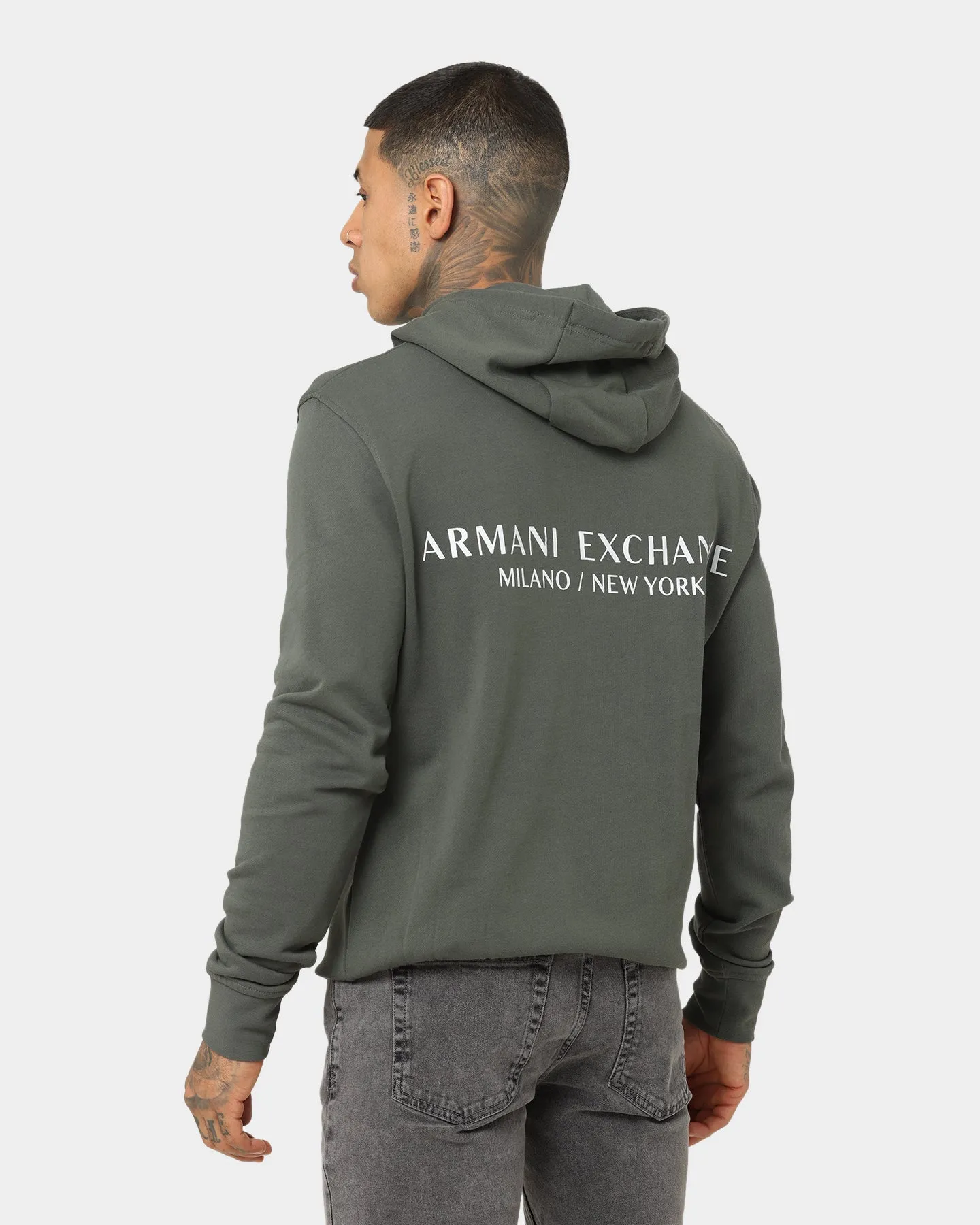 Retro Durable Stitching Armani Exchange Felpa Hoodie Urban Chic