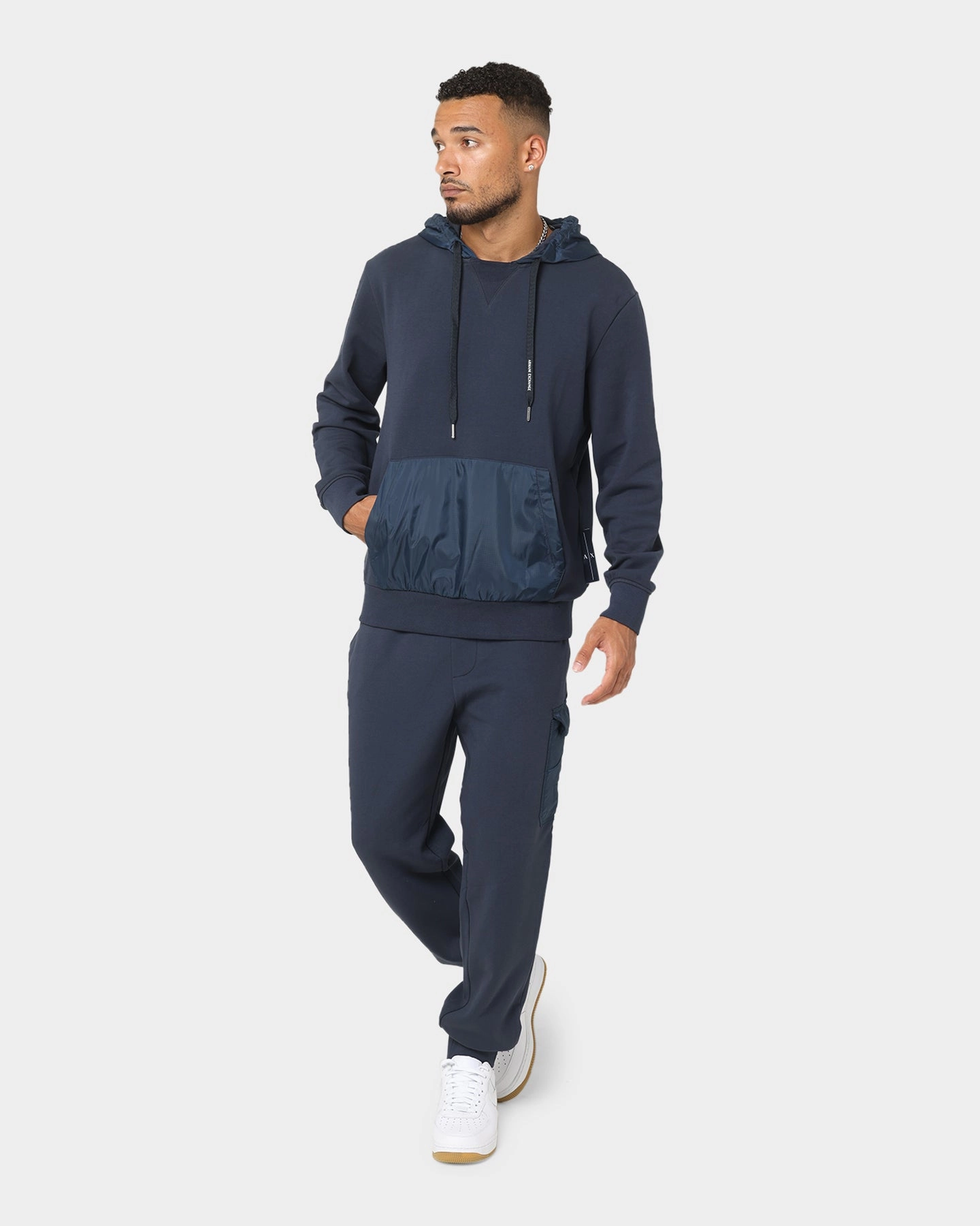 All-Season Outerwear Armani Exchange Felpa Hoodie Outer Space